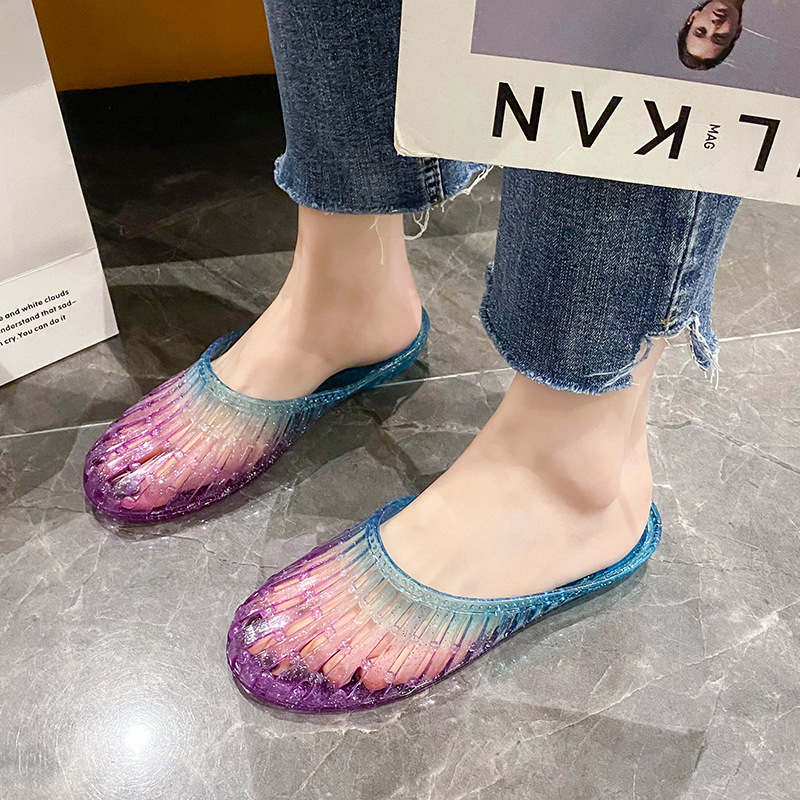 Fashion Crystal Women's Toe-covered Non-slip Sandals foto 3