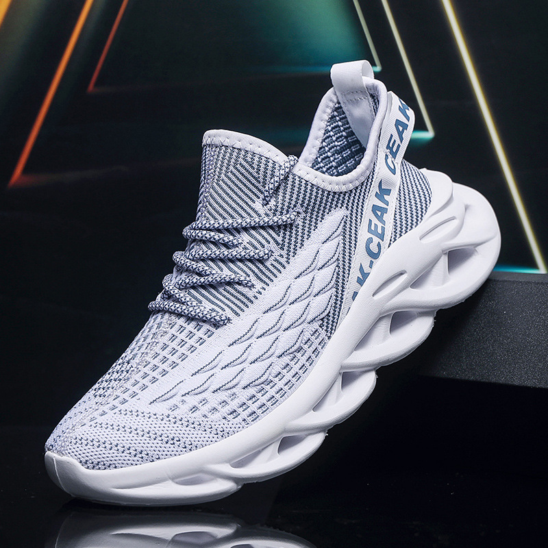 Fly Woven Mesh Sports Men's Coconut Shoes foto 5