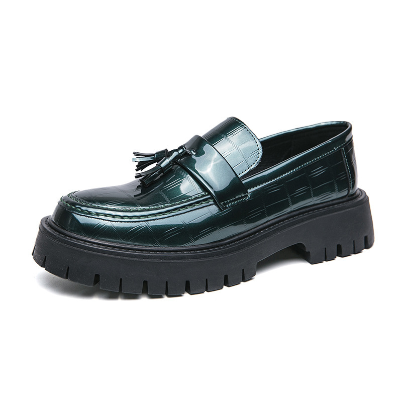 Men's New Big Toe Platform Leather Shoes foto 2