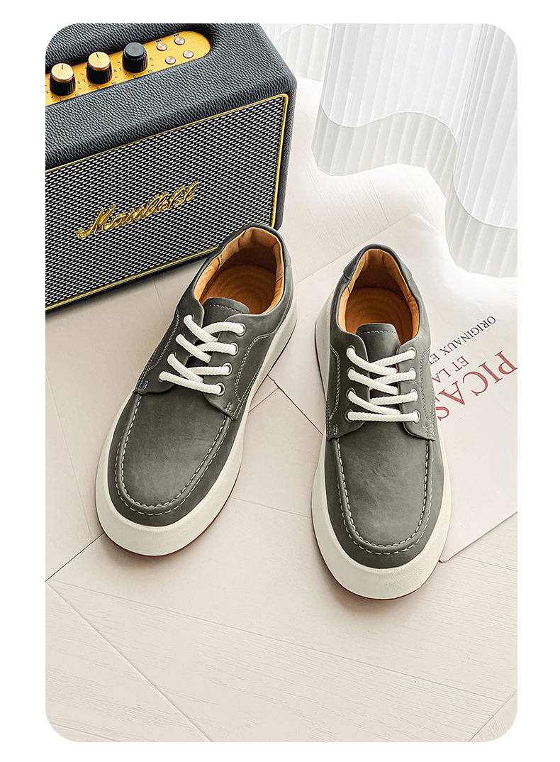 Casual Men's Lace-up Platform Casual Shoes foto 3