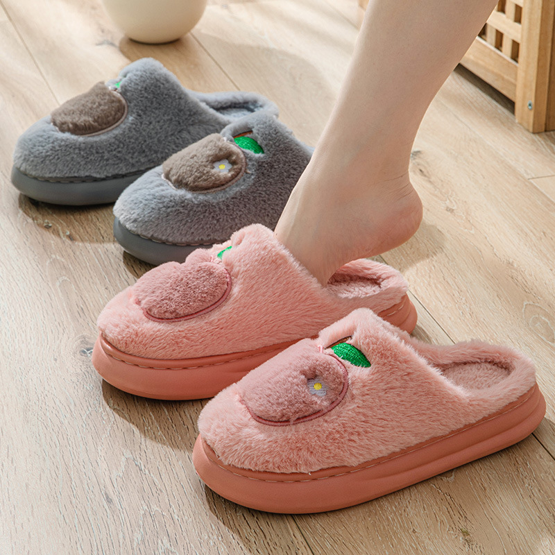 Cotton Slippers Women's Indoor Home Plush Warm Slippers foto 2