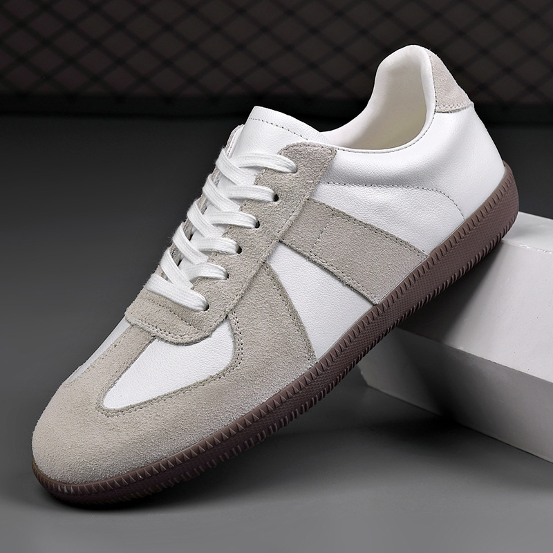 German Training Shoes Men's Leather Casual Trendy All-match Breathable Soft Bottom foto 3