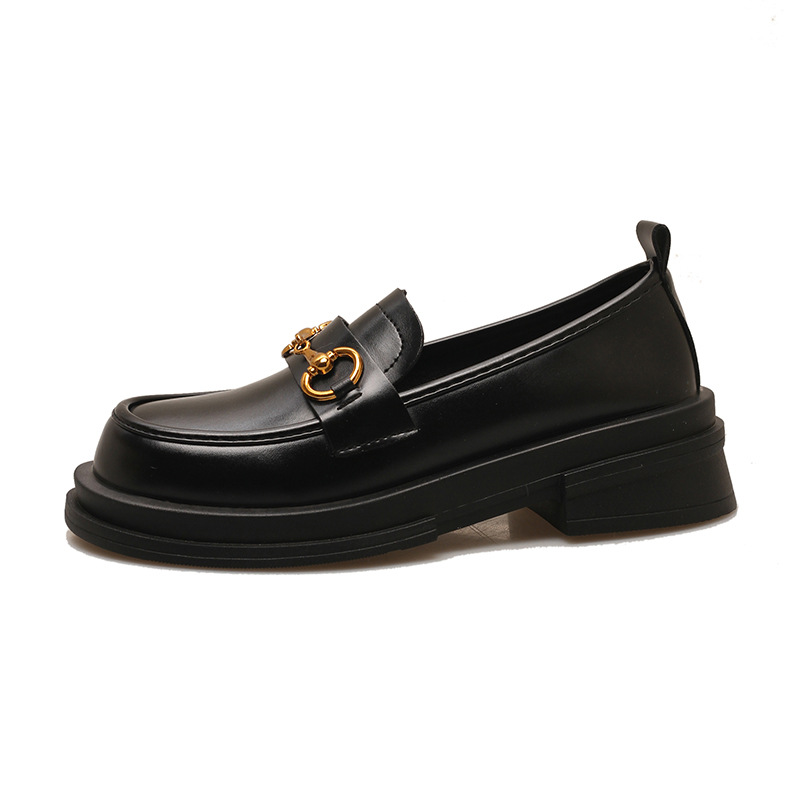 One Pedal Loafer Metal Buckle All-match Soft Thin Shoes foto 3