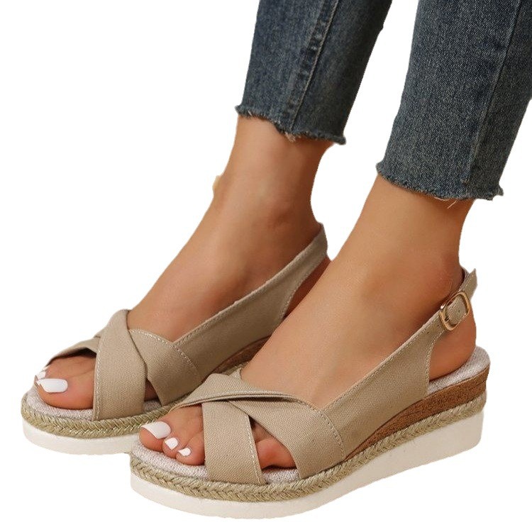 Summer Comfortable Thick-Soled Womens Peep-Toe Sandals foto 3