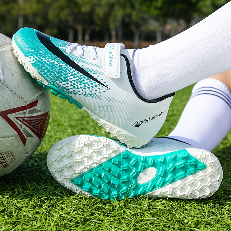 Children's Football Broken Nail Youth Primary School Student Velcro Competition Training Shoes foto 3