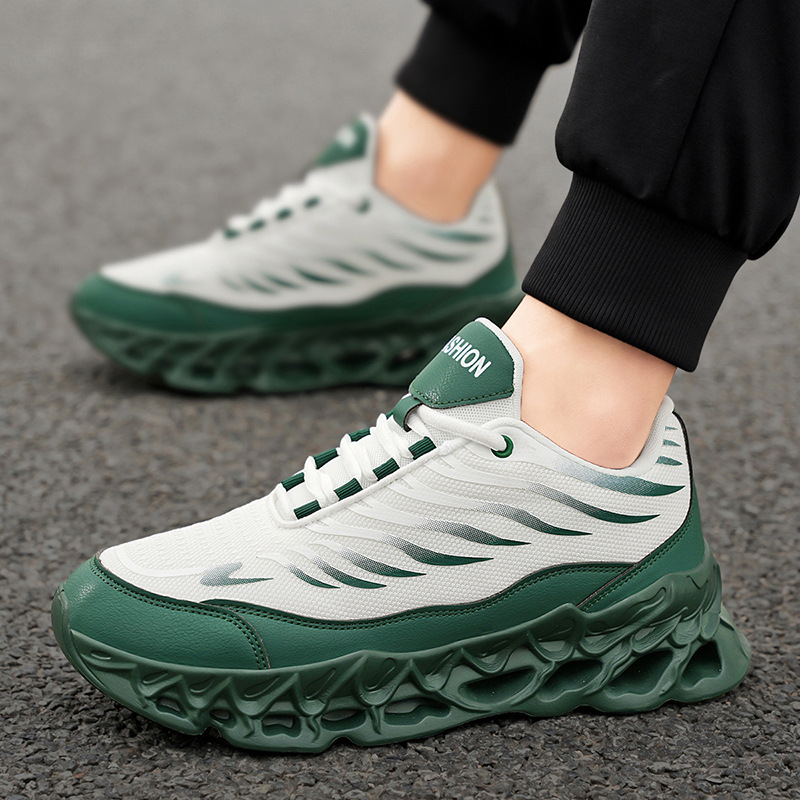 Men's Lace-up Sneakers Thick-soled Daddy Vulcanized Shoes Outdoor Running Sports Casual Shoes foto 4