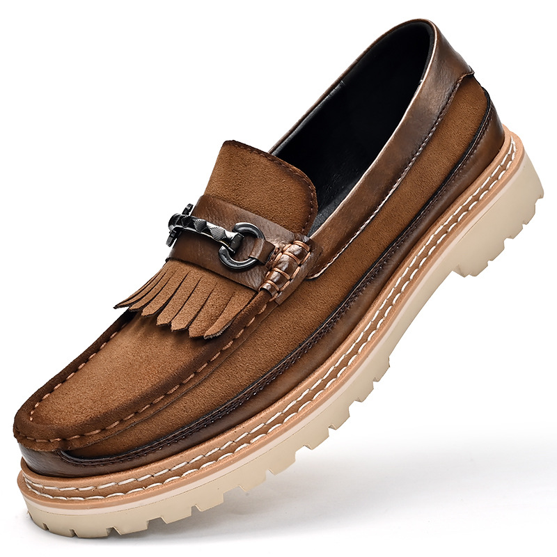 Men's Casual Shoes Genuine Leather Suede Genuine Leather foto 3