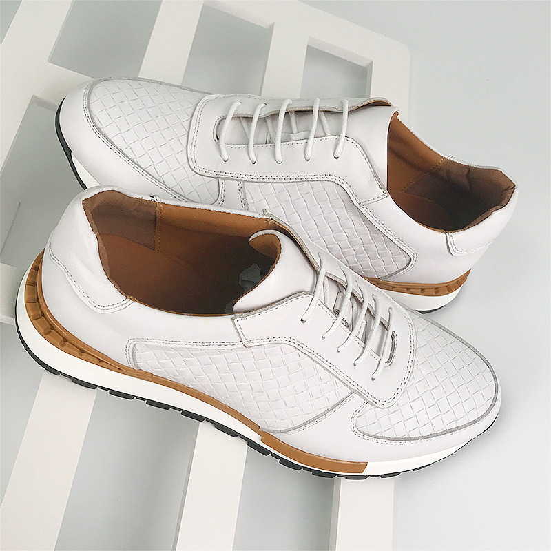 Fashion Genuine Leather Men's Sports Casual Shoes foto 3