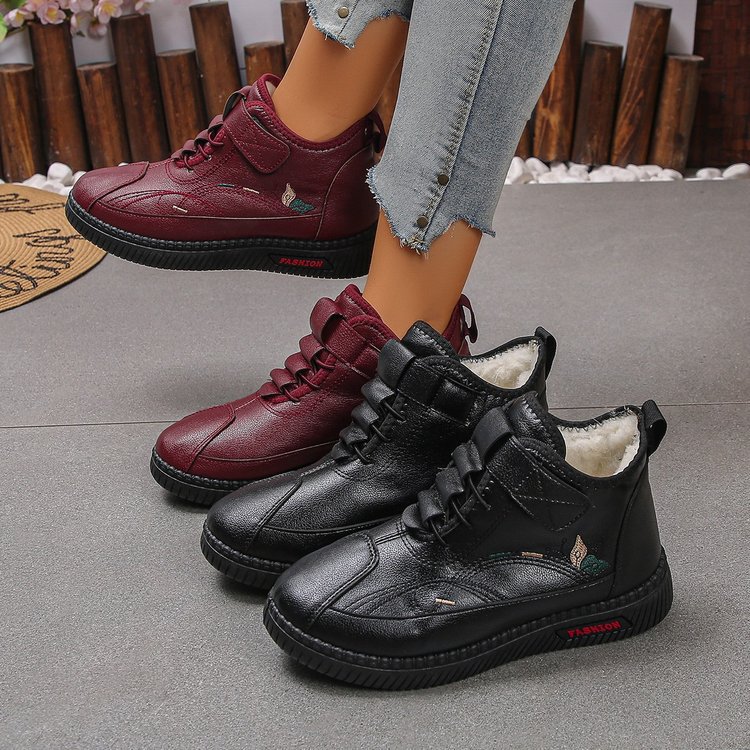 Female Non-slip Comfortable Velvet Warm Cotton Shoes