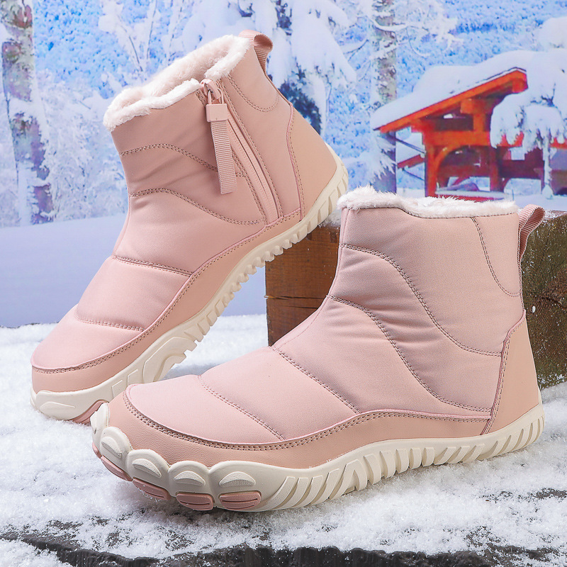 Leisure Hiking Cotton Shoes Non-slip Wear-resistant Waterproof Fleece-lined foto 5