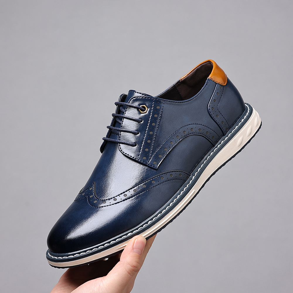 British Mens Business-Casual Leather Shoes foto 5