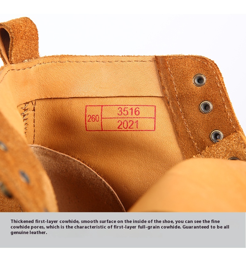 Round Head Outdoor High-top Casual Worker Boot foto 5