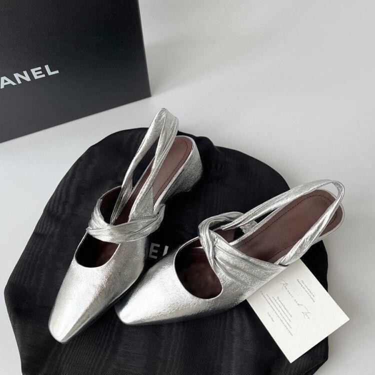 Back Hollow Chunky Heel Shallow-Vamp Retro Square-Toe Pumps foto 4
