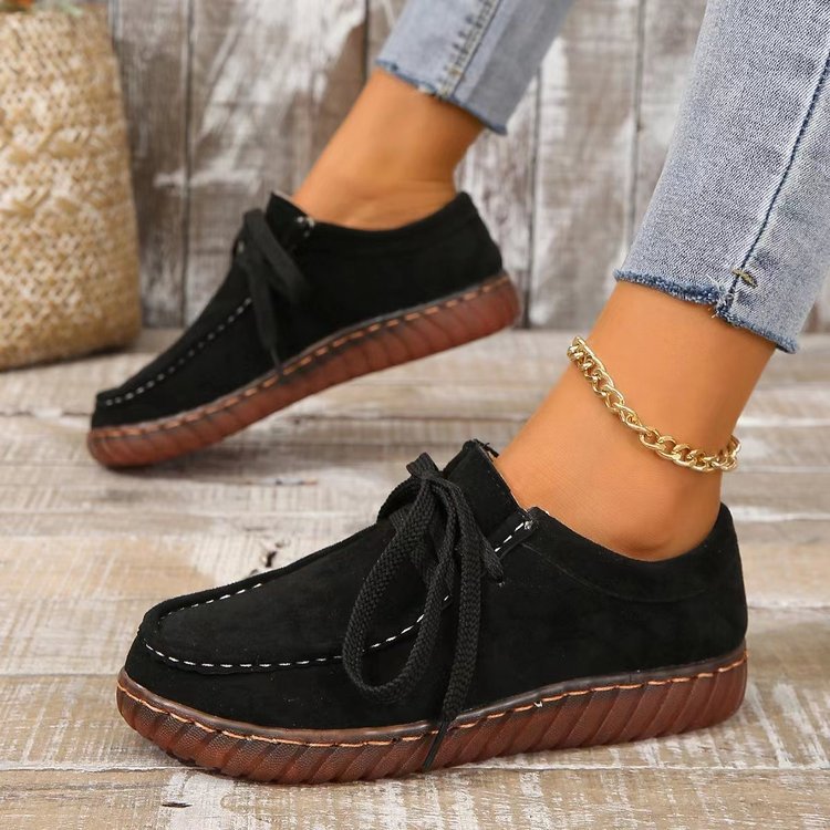 Women's Mom Shoes Casual Lined Shoes Round Head foto 4