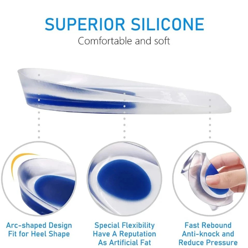 1pair Soft Silicone Gel Lnsoles Men Women foto 4