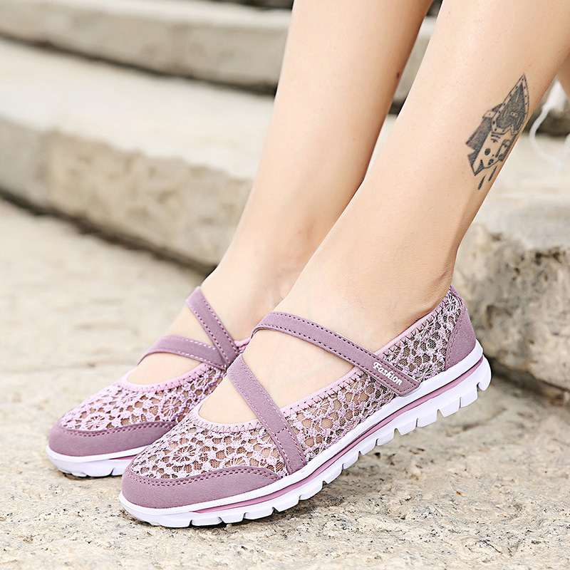 Women's Shoes Summer Lace Breathable Casual foto 2