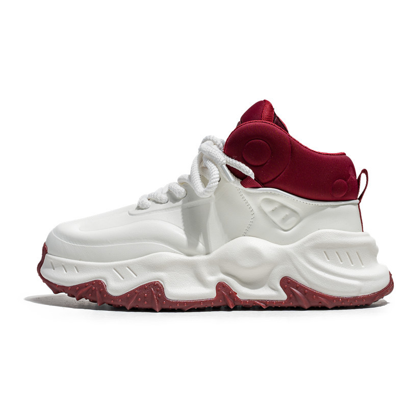 Mid-top Men's Fashion Thick Bottom Non-slip Breathable And Wearable Minus Sneaker foto 3
