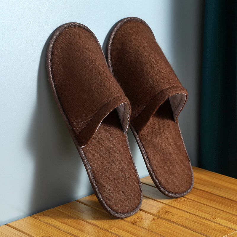 Women's Home Solid Color Non-slip Platform Hotel Slippers foto 4