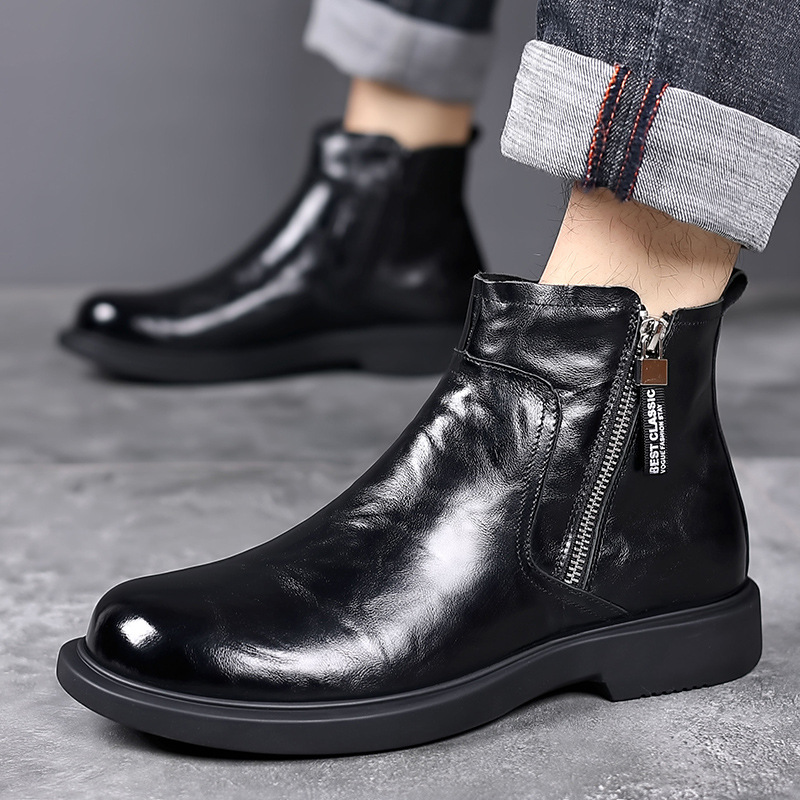 British Style Workwear Non-slip All-matching Breathable Men's Boots foto 2