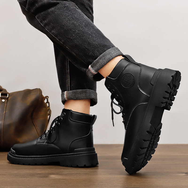 Mens Versatile High-top Thick-soled Work Boots foto 5