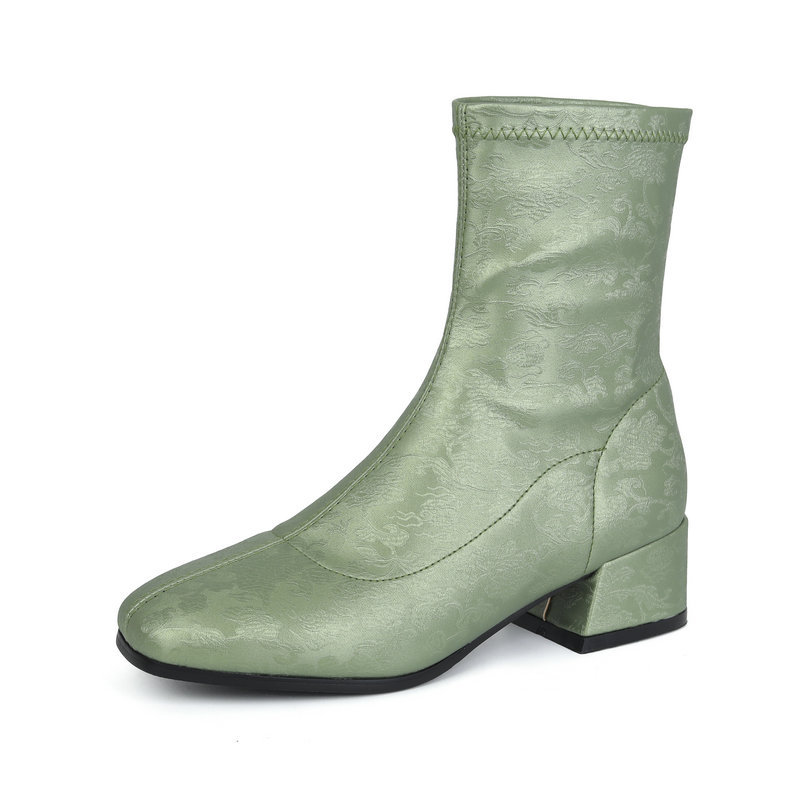 New Chinese-style Womens Shoes French- Elegance Fashion Booties foto 2