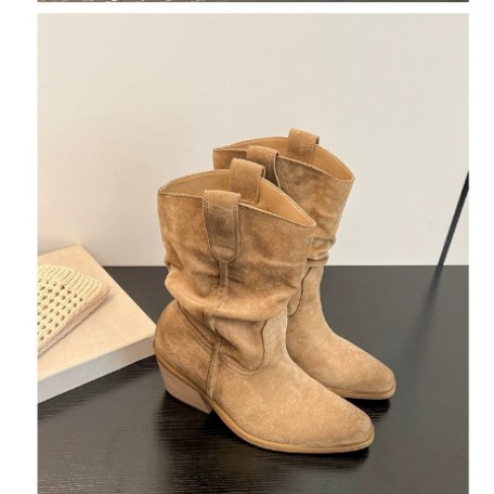 Women's Pointed-toe Slimming Ankle Bootsmartens Boots foto 5