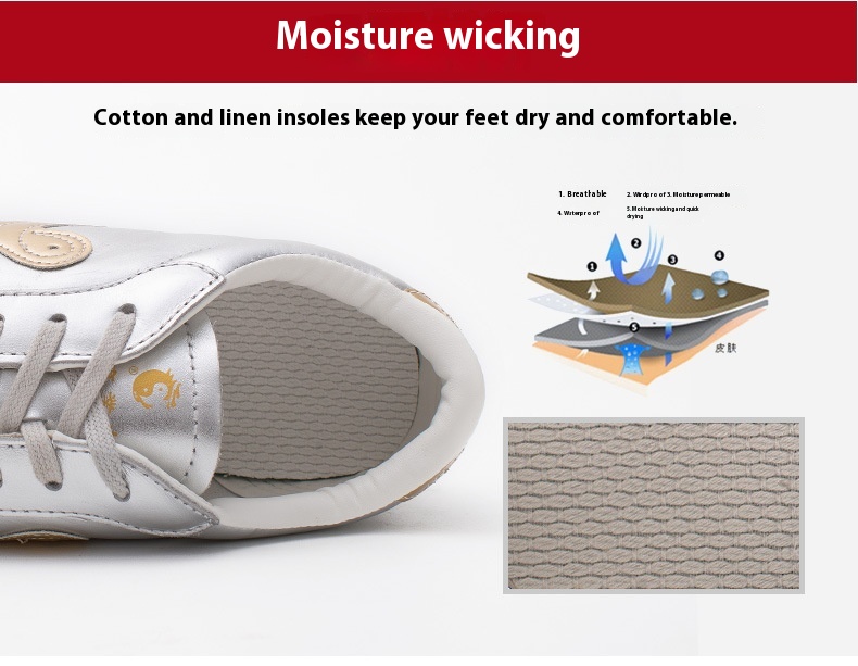 Soft Sole Top Layer Cowhide Tai Chi Shoes foto 3