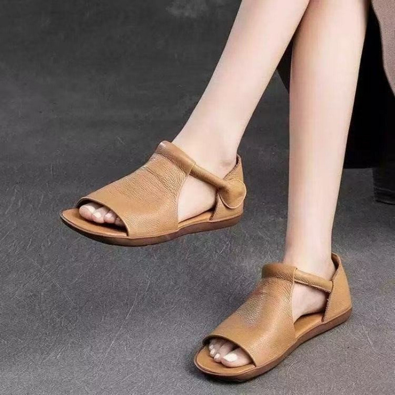Summer Hollow Women's Sandals Flat Soft Bottom Low-top Roman Shoes foto 2