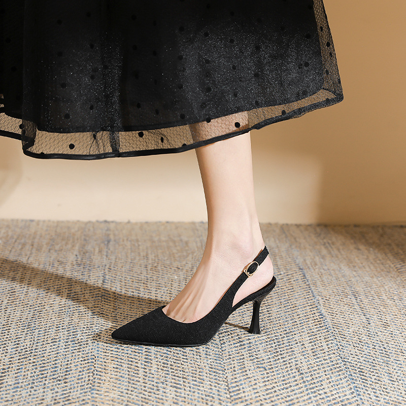 Fashionable Elegant High Heels Women's Stiletto Heel Slingback Sandals foto 4