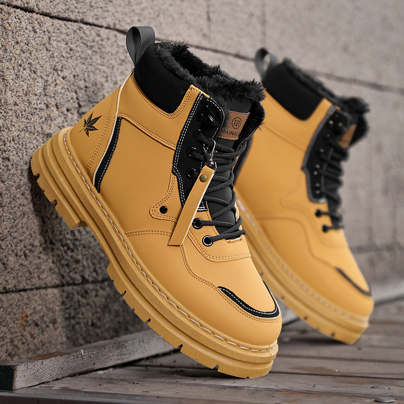 Men's Snow Boots Plus Size Fleece-lined Warm foto 3