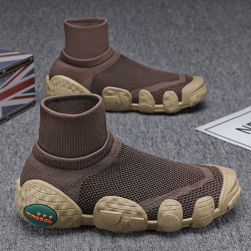 Breathable Knitted Mesh Sneakers Casual Sports Shoes foto 5