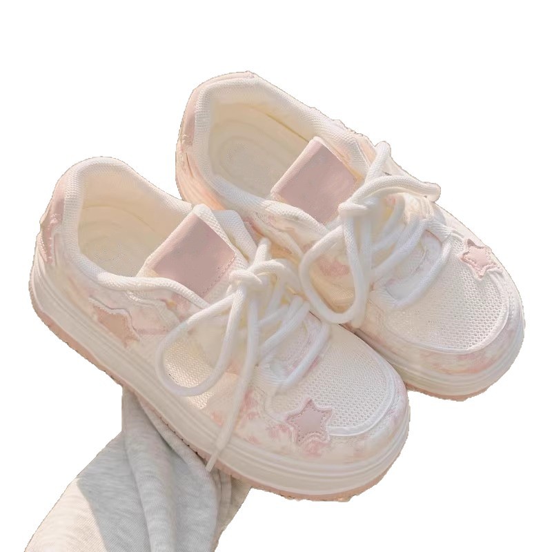 Summer Women's Shoes Thick-soled Breathable Mesh foto 3