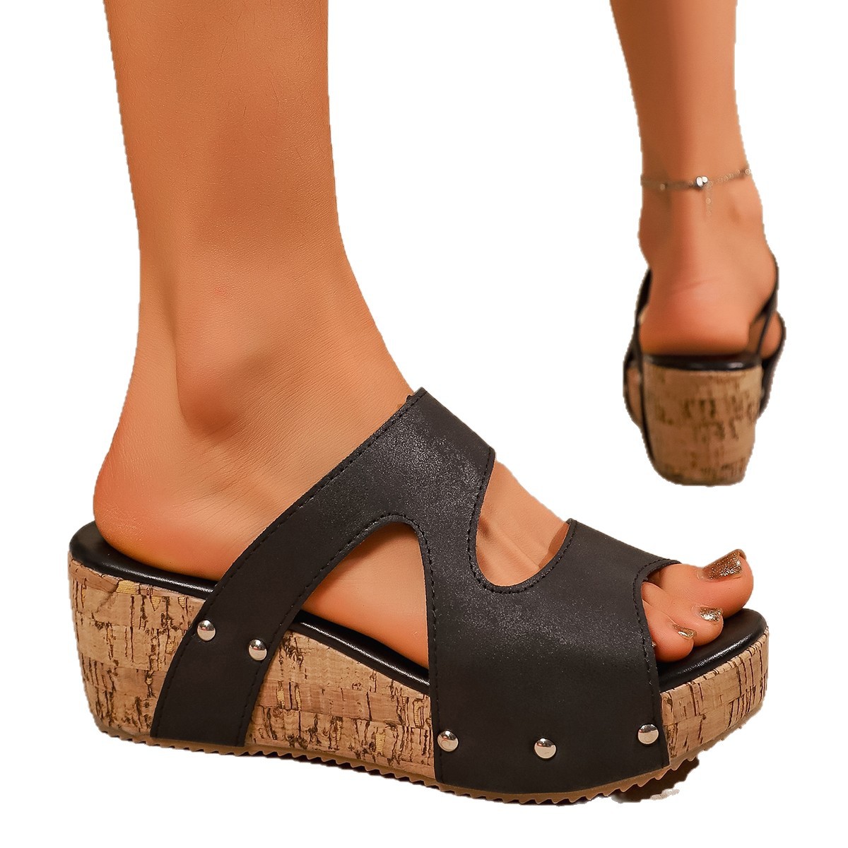 Fashionable Versatile Thick-soled Slippers foto 4