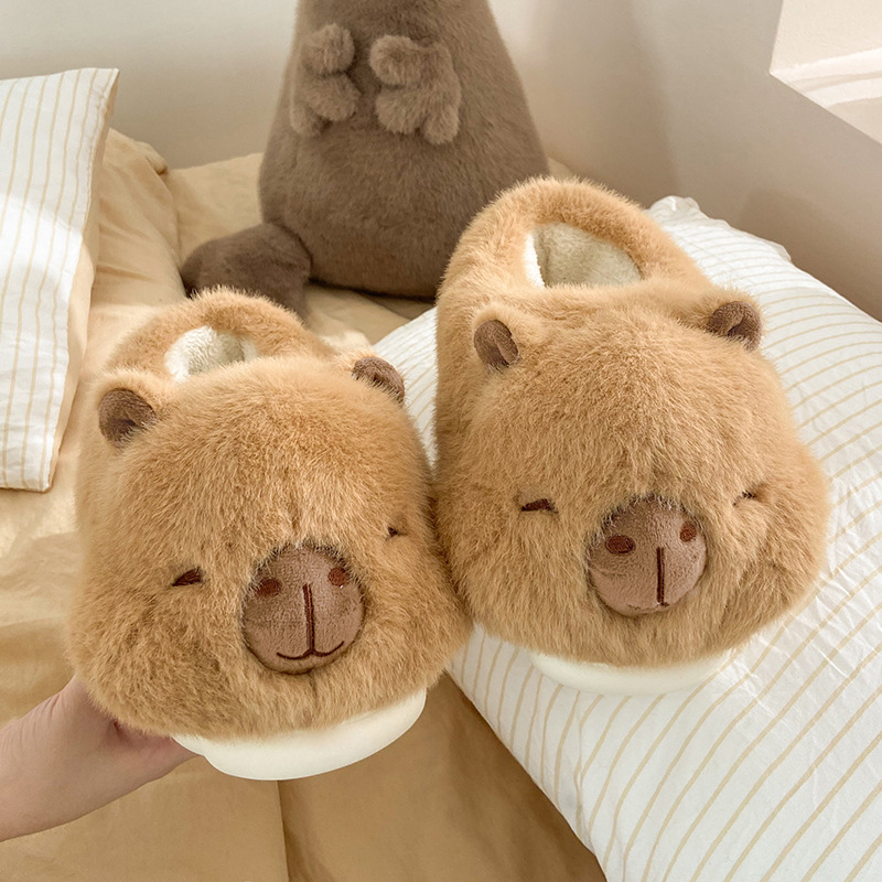 Women's Winter Bag Heel Outer Wear Home Cotton Slippers foto 5