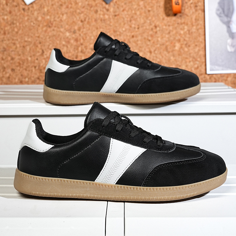 German Training Shoes Soft-soled Shoes Flat-heeled Low-top Lace-up White Shoes foto 4