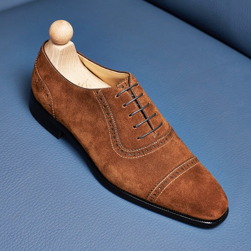 New Mens Casual British-style Suede Shoes foto 2