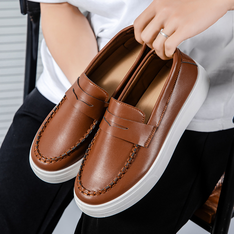 Men's Shoes British Style Summer Breathable Gommino foto 4