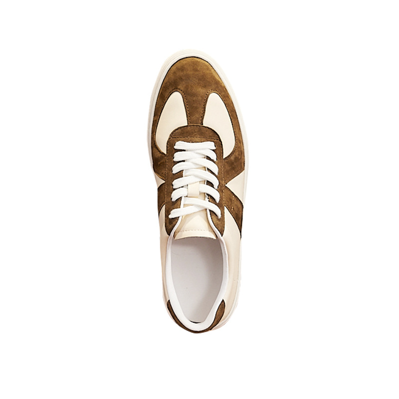 Retro Color Matching Couple Casual Flat Skateboard Shoes foto 2