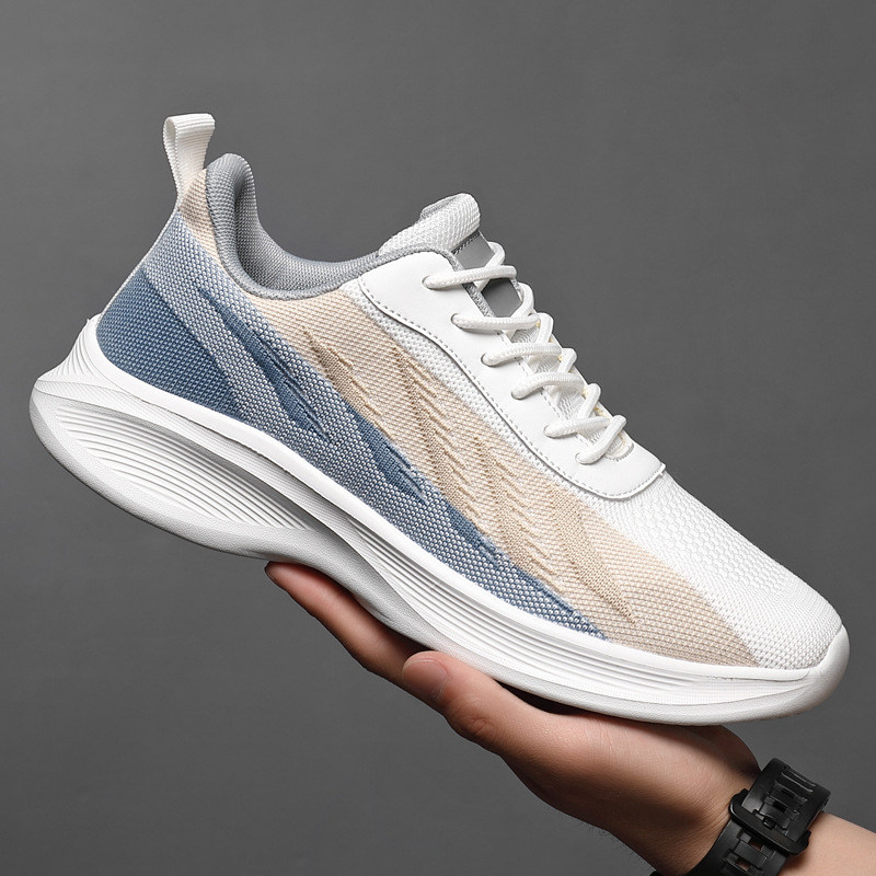New Summer Breathable Mesh Shoes Flying Woven Casual All-matching Fashionable Sports Shoes foto 4