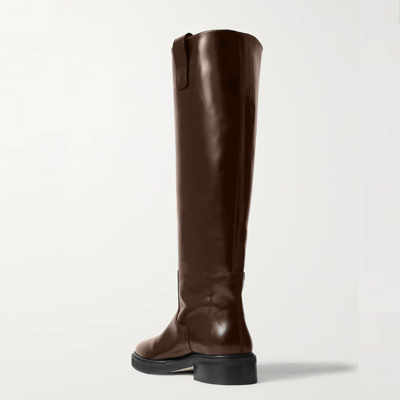 Autumn And Winter Low Heel Large Tube Circumference Boots foto 4