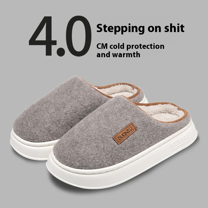 Cotton Slippers Women's Winter Solid Color foto 4