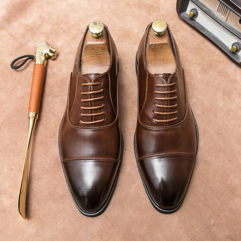 Plus Size Casual Leather Shoes Fashion Men's Business Shoes foto 2