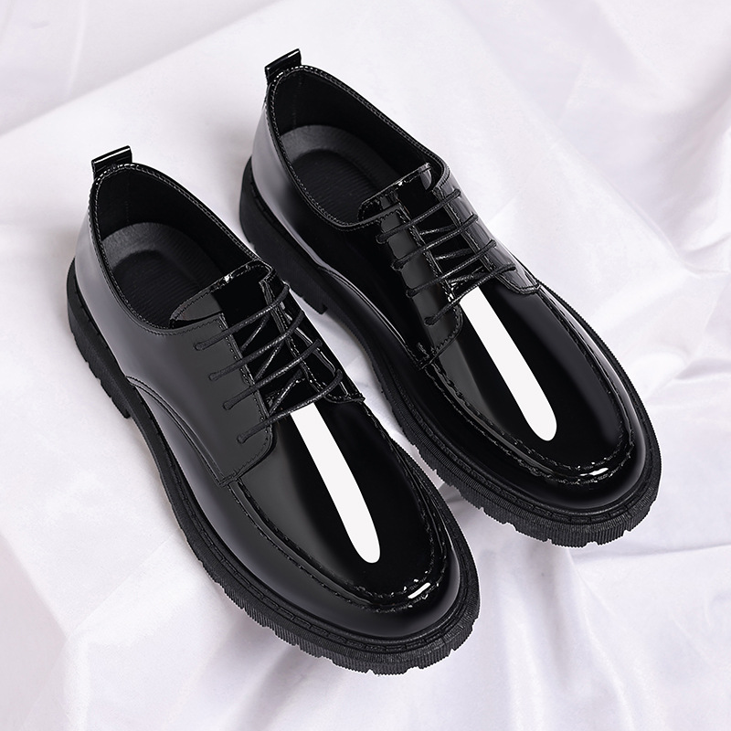 New-style Casual Leather Shoes For Men With A Polished Finish foto 4