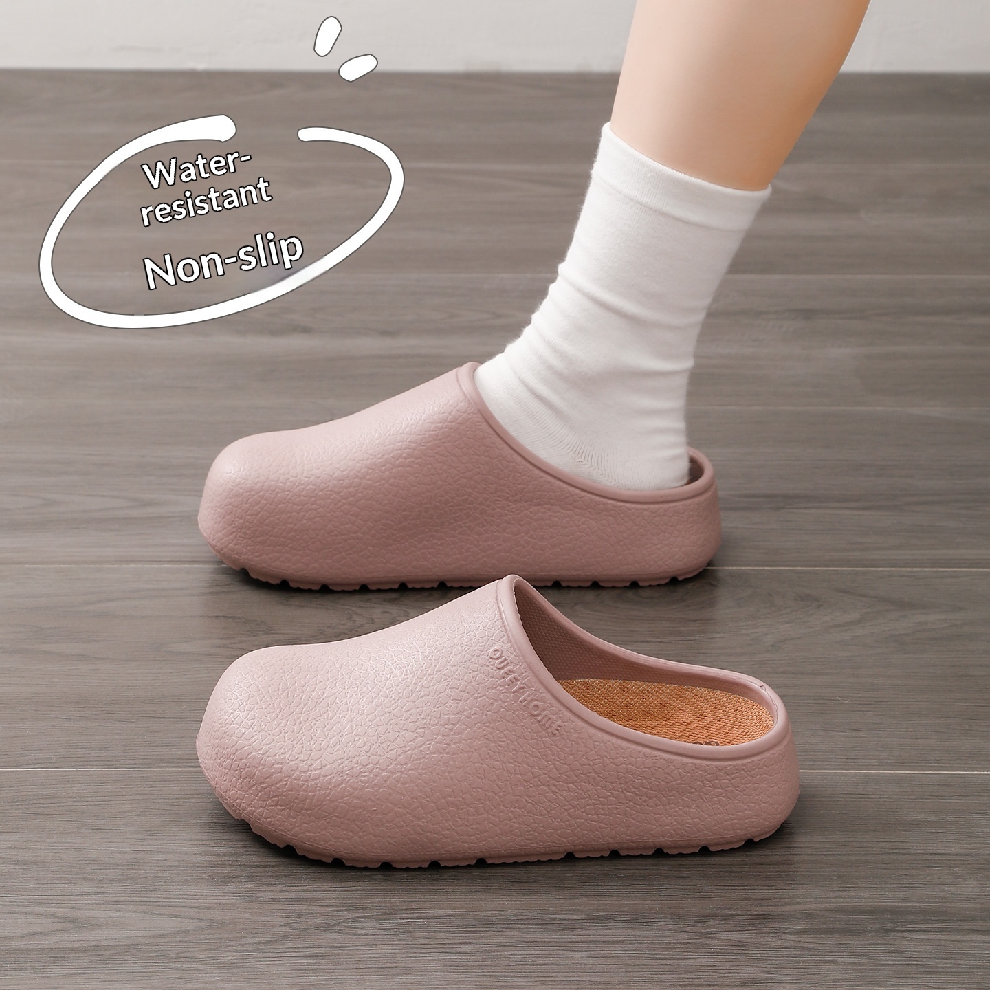 Outdoor Birkenstock-Style Women's Sandals - Soft-Sole Non-Slip Closed-Toe House Slippers - Unisex Slip-On Half Slippers