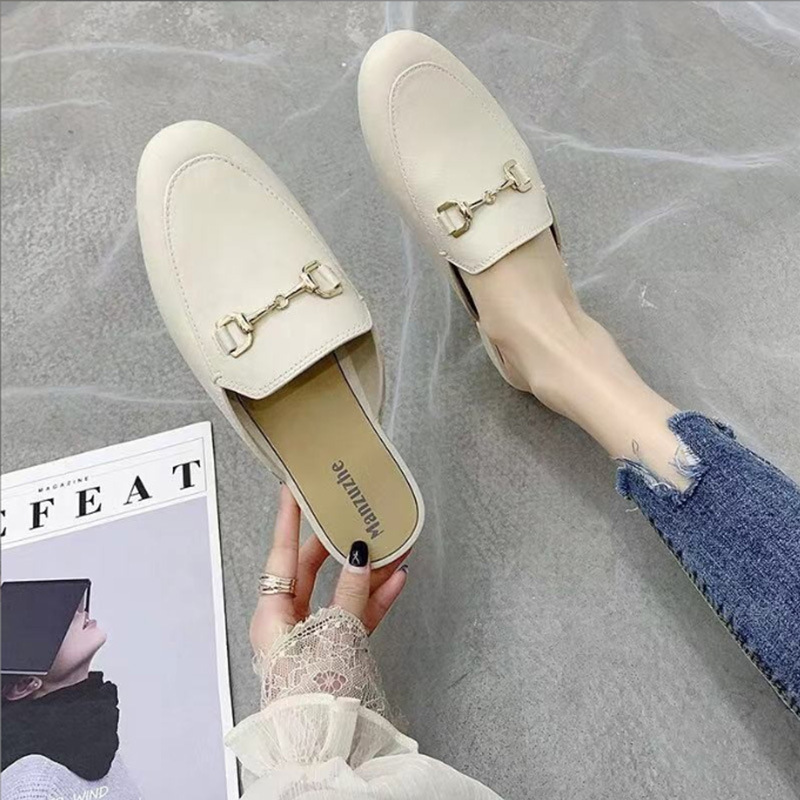 Closed Toe Half Slippers Women's Shoes Outer Wear foto 3