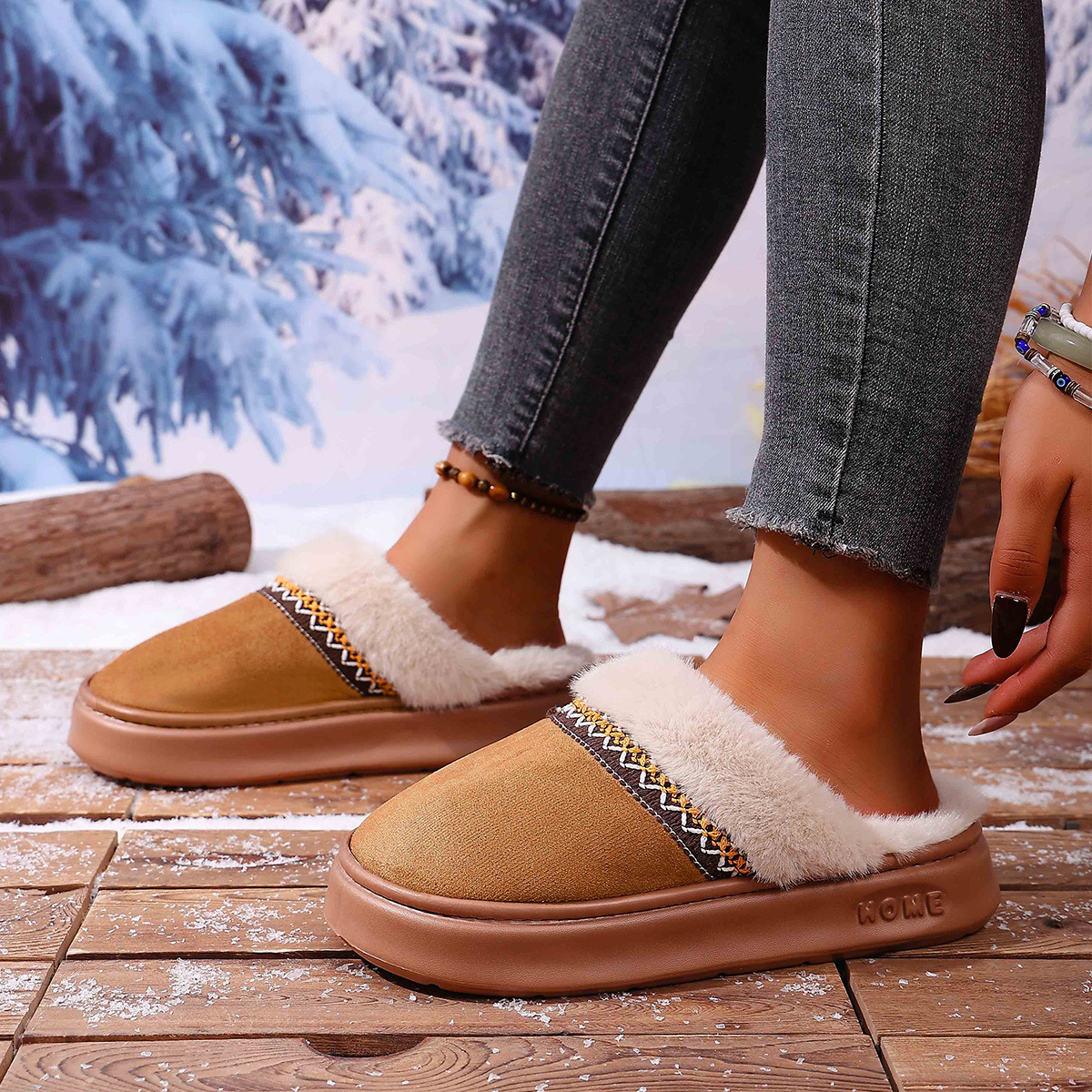 Versatile Cotton Shoes For Couples In Winter foto 4