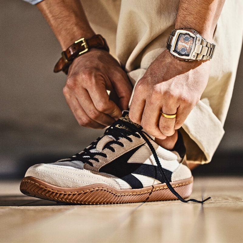 Men's Spring And Summer Niche Skateboard Shoes American Casual Retro White Shoes Breathable Sneaker foto 2