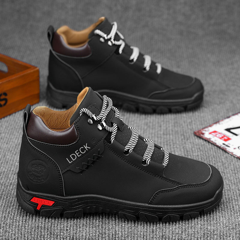 Mens All-Season Durable Stylish Casual Work Shoes foto 3