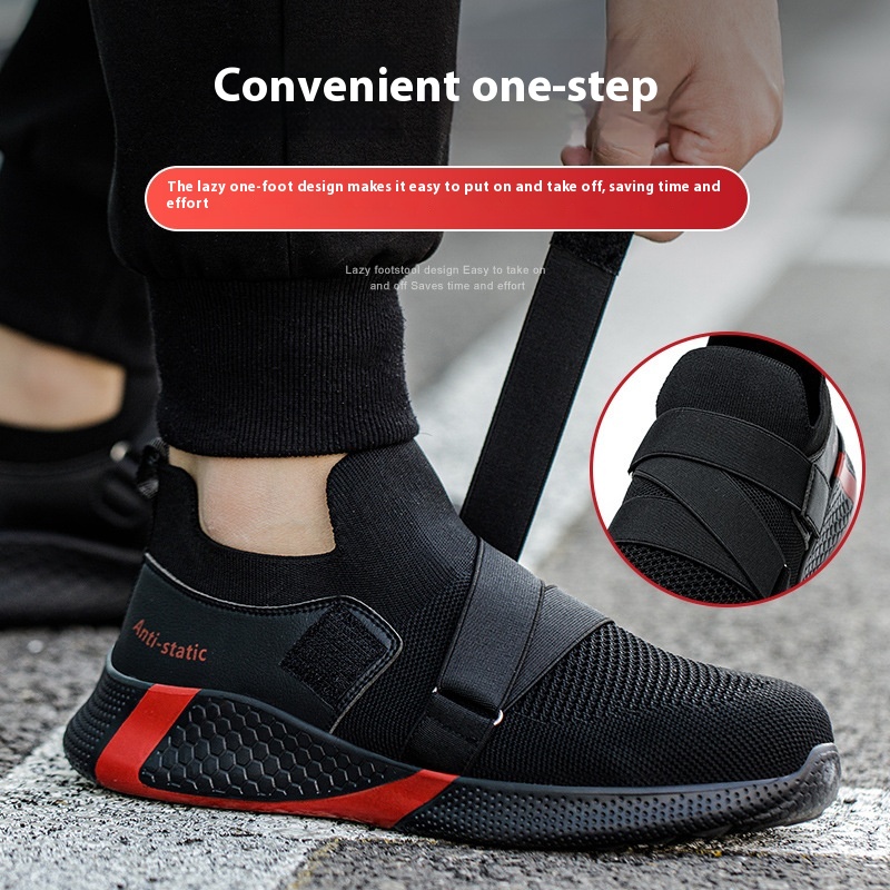 Anti-static New Attack Shield And Anti-stab Wear-resistant And Lightweight Breathable Work Safety Protective Footwear foto 2