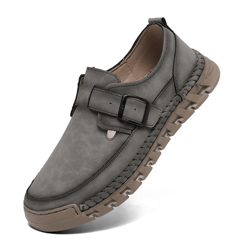 Men's Hand-Sewn Breathable Leather Outdoor Casual Shoes foto 4